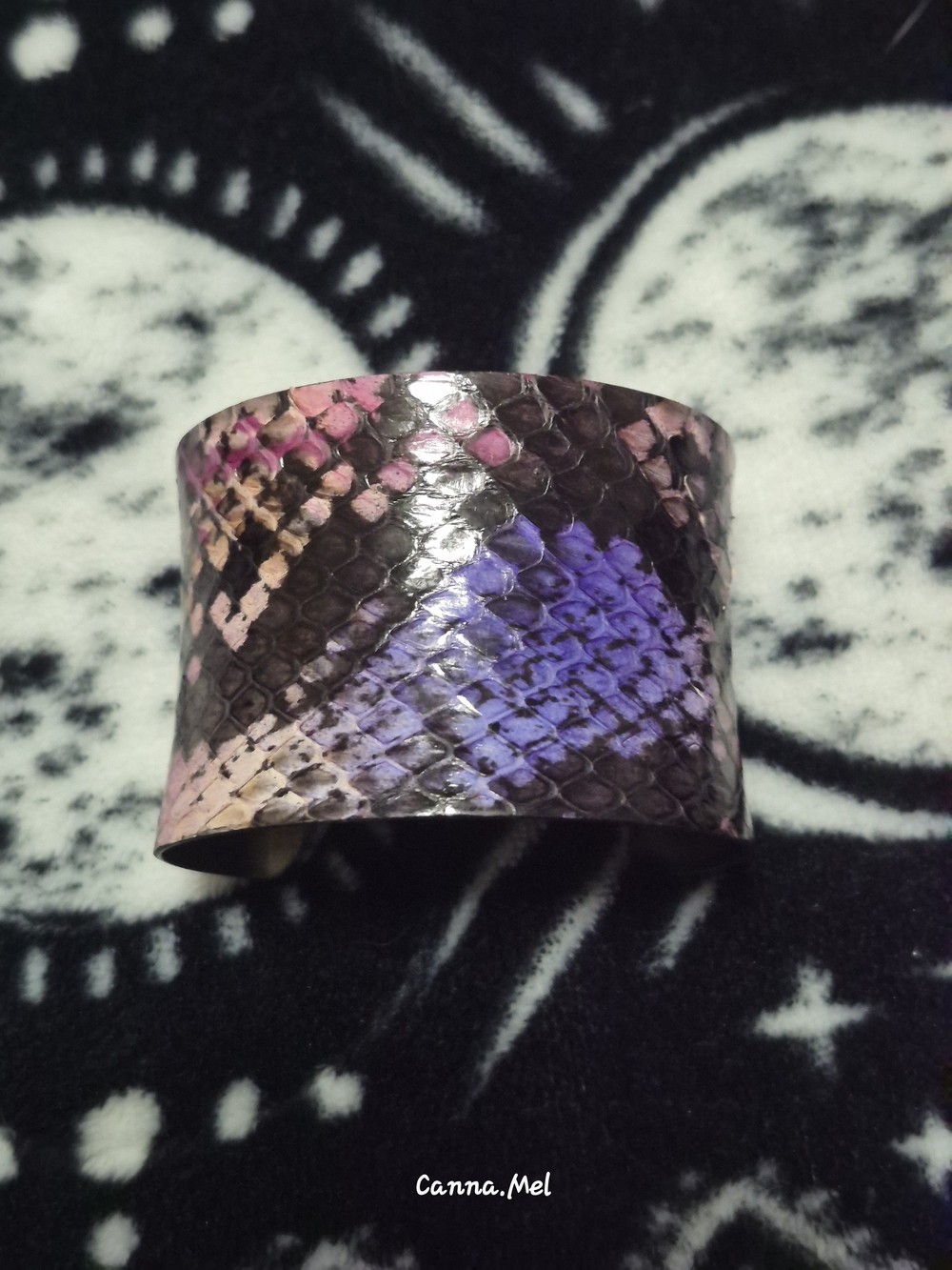 Summer & Sunday Snake Print Cuff Bracelet